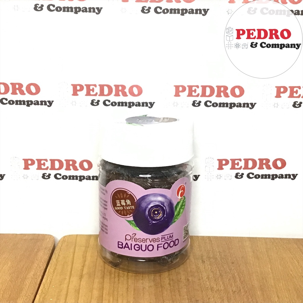 

Bai guo food preserves plum rasa blueberry madu 90 gram - manisan buah dried fruit