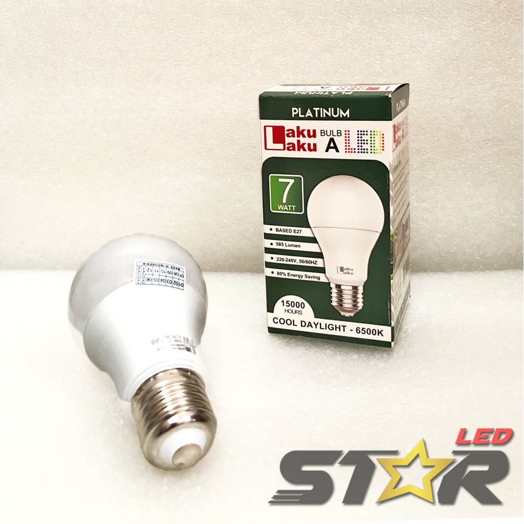 LAKU LAKU PLATINUM Bulb A LED 5 WATT 7 WATT 9 WATT LAMPU MURAH HEMAT ENERGI IRIT AWET TAHAN LAMA STAR LED