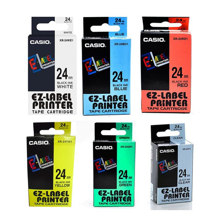 Casio EZ Label Printer Tape Cartridge 24mm