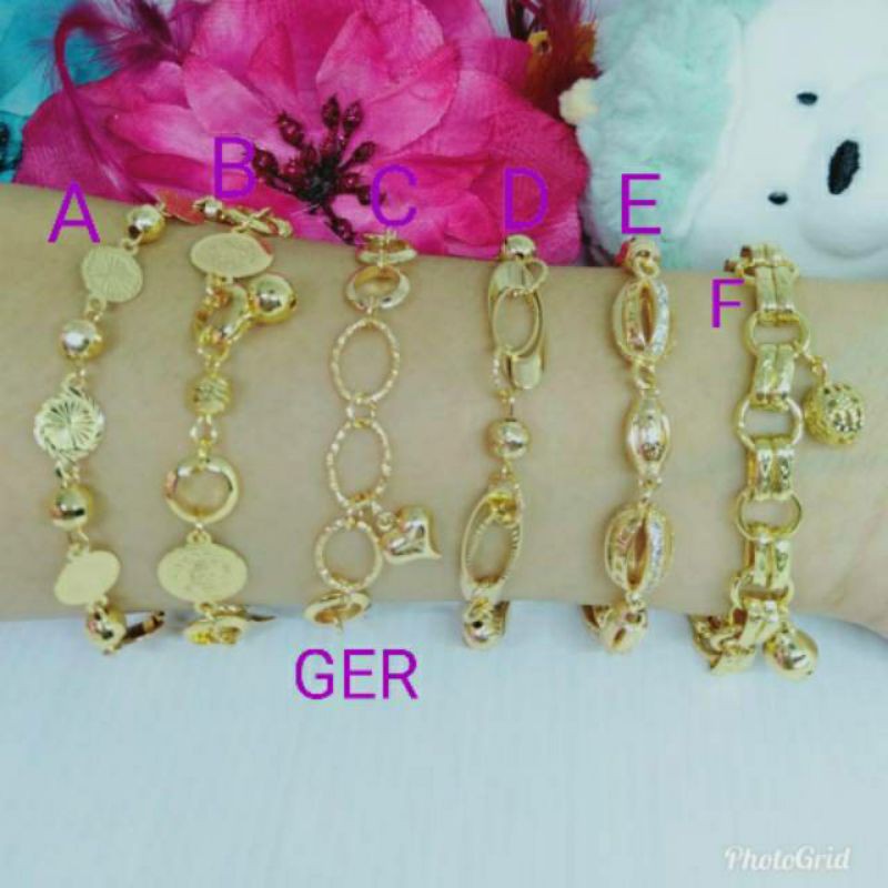 Gelang Rantai  xuping korea LAPIS MAS GA-03