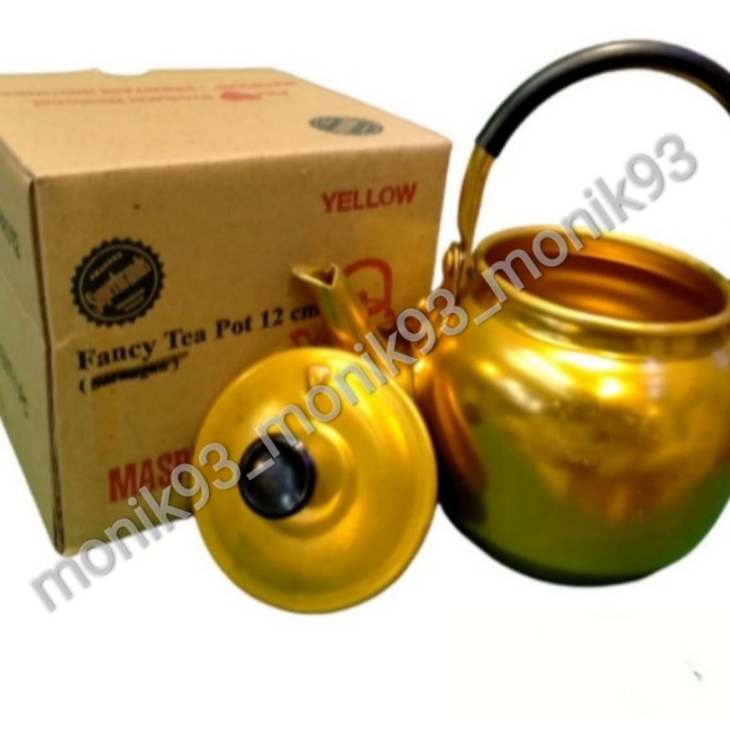 teko aluminium kuning maspion 12 cm