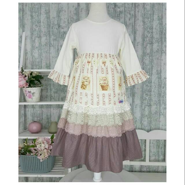 Gamis anak bisa kembar adek kaka gardenia 01 by alilac sz 2 4 dan 6 th