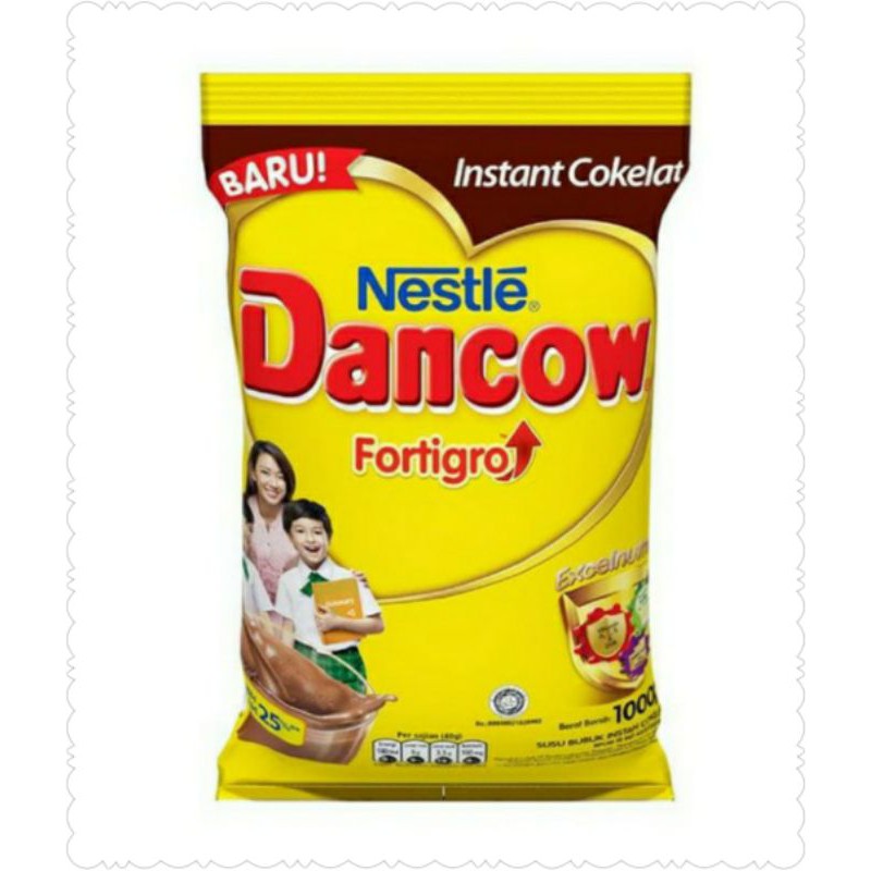 

DANCOW SUSU COKELAT FORTIGRO REFILL 1000GR