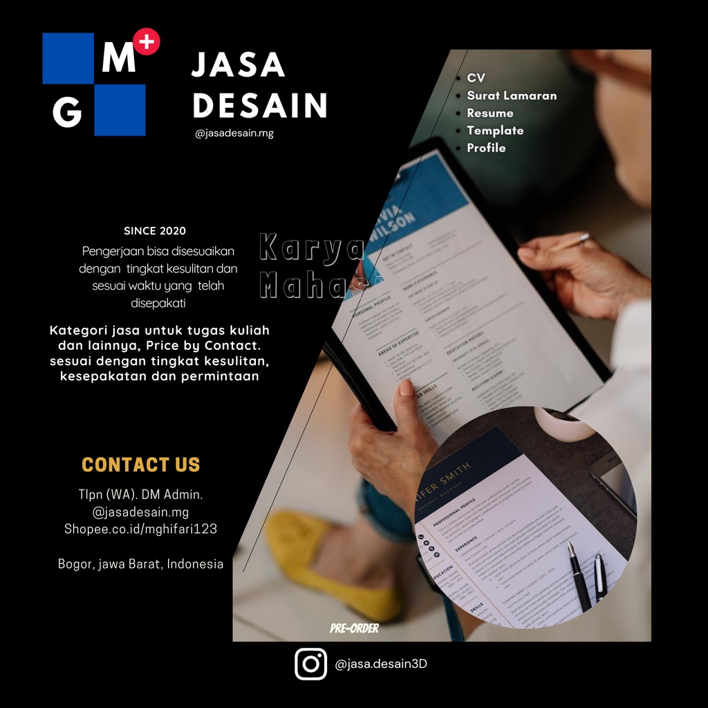 

Jasa Membuat CV dan Surat Lamaran Termurah dan Tercepat