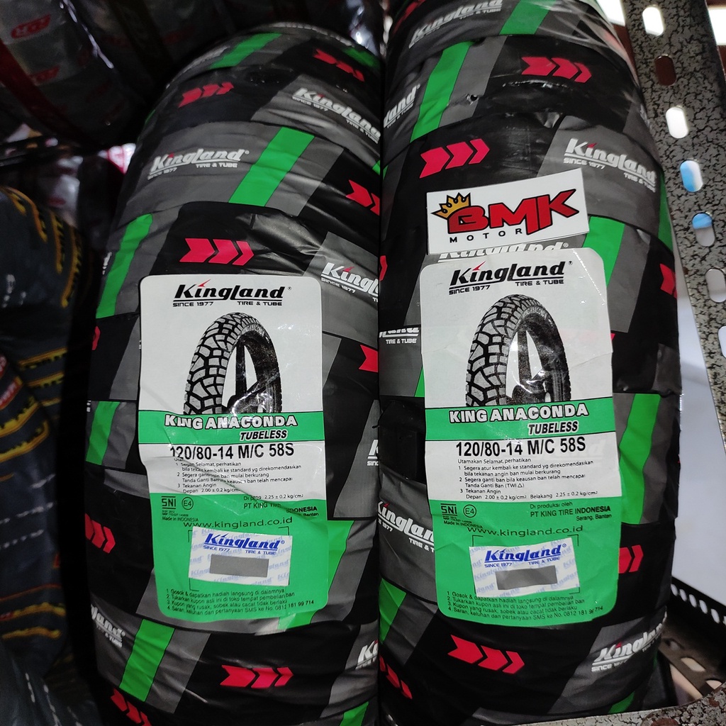 KINGLAND KING ANACONDA 120/80-14 TUBELESS