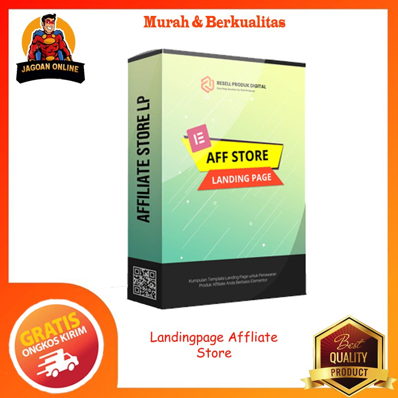 Landing Page Affiliate Store | Landing Page Berbasis Elementor Untuk Affiliate