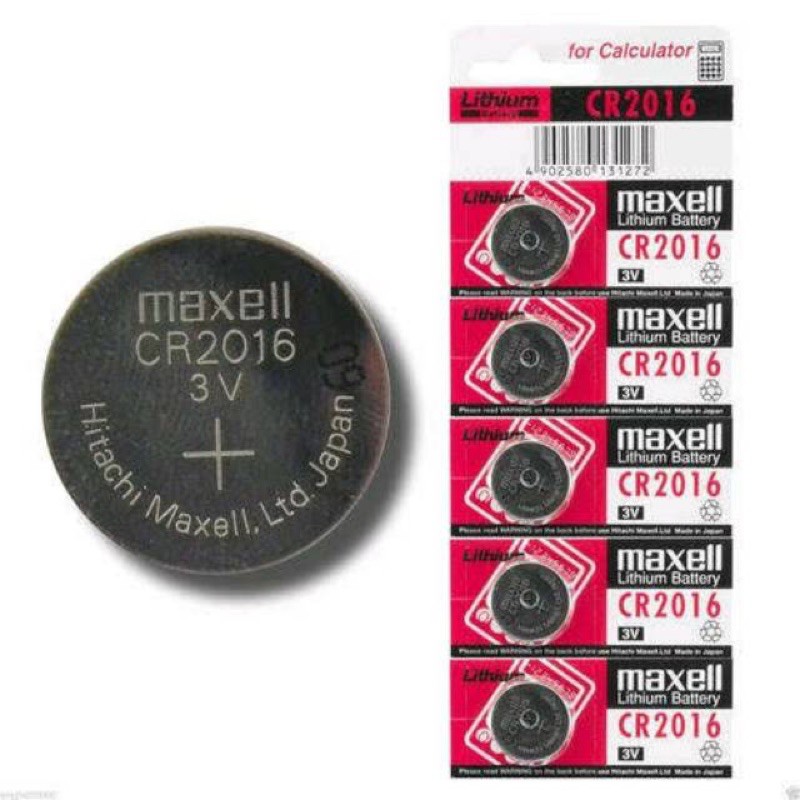 Premium (RRW) Baterai Battery Maxell Lithium Merah Original CR2016 CR2025 CR2032 ORI Distributor