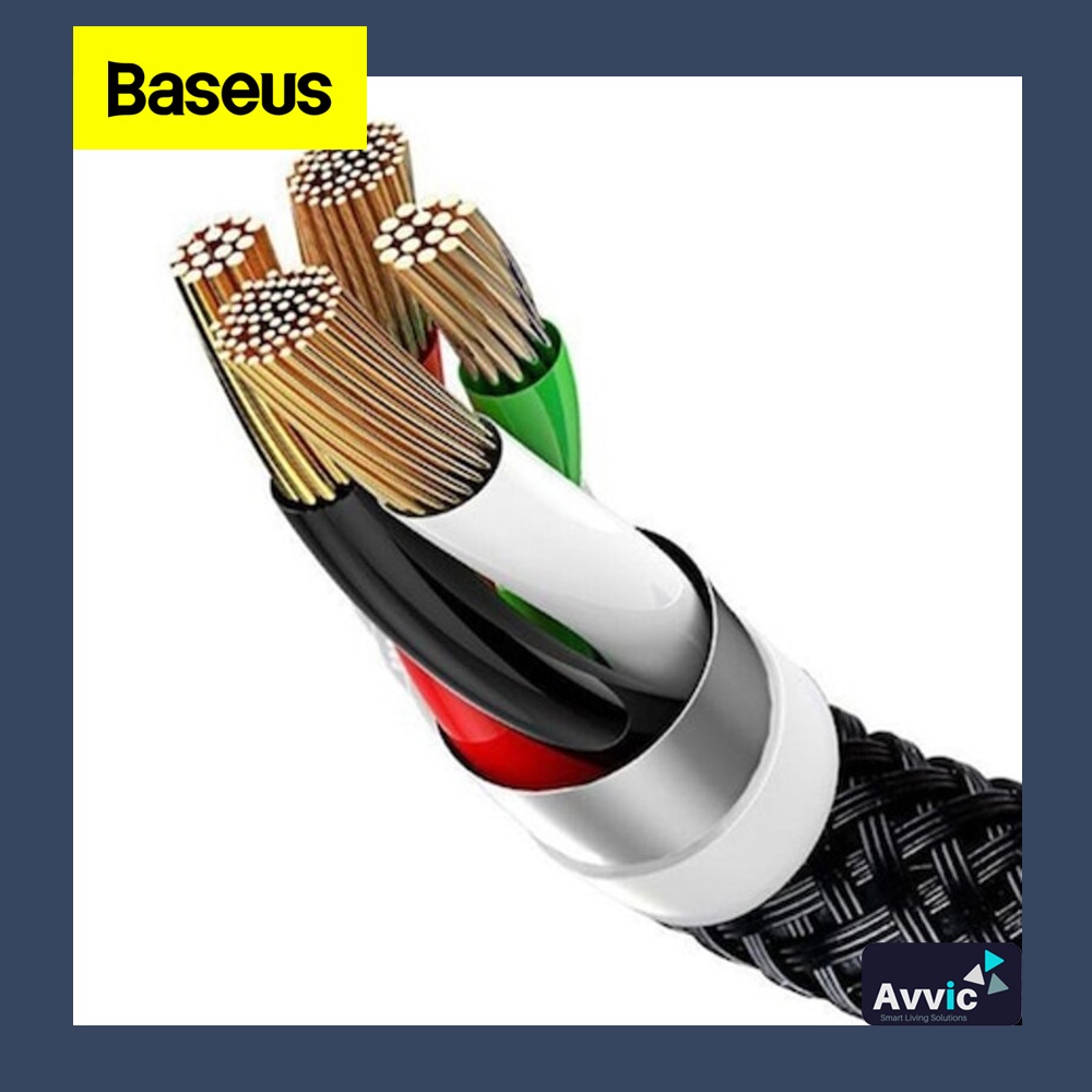 BASEUS KABEL DATA PRIMARY COLORS 3IN1 MICRO+LIGHTNING+TYPE-C 3.5A 1.2M