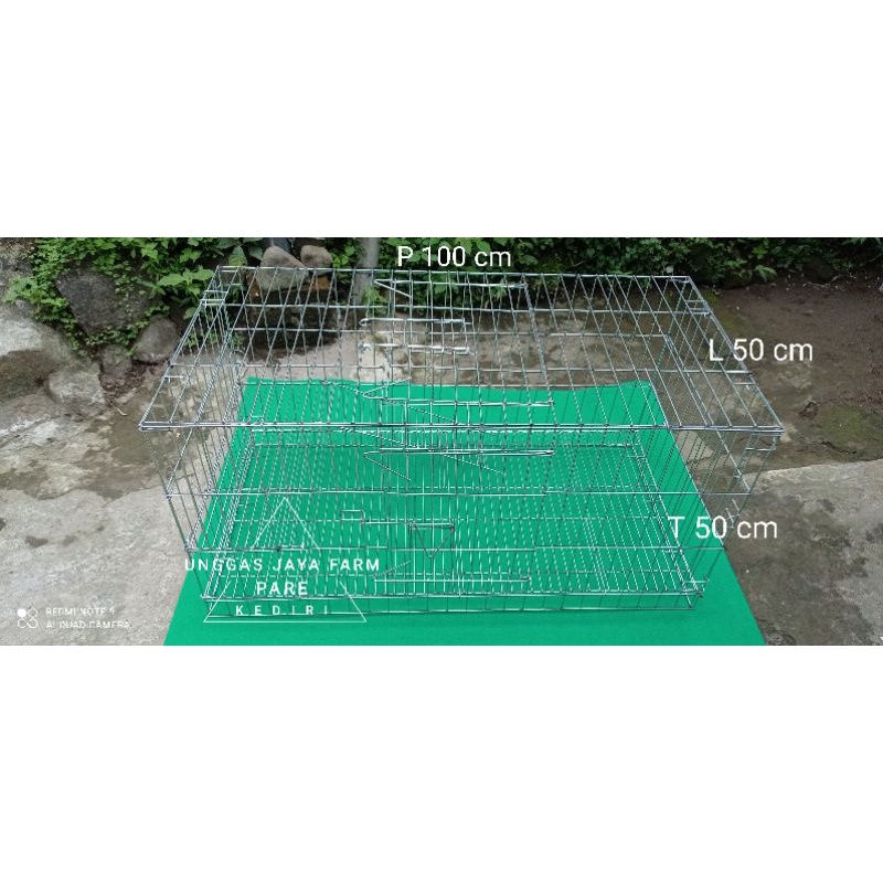 KANDANG HEWAN KUCING GALVANIS LIPAT SERBAGUNA