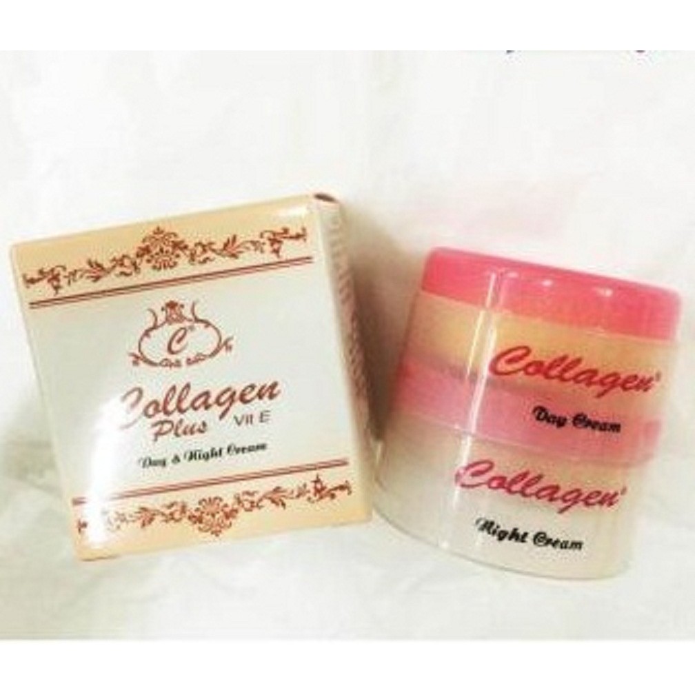 COLLAGEN CREAM DAY AND NIGHT PLUS SABUN / KRIM COLLAGEN SIANG MALAM PLUS SABUN