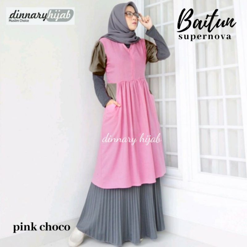 ATASAN TUNIK DINNARY HIJAB BAITUN || CASUAL STYLES