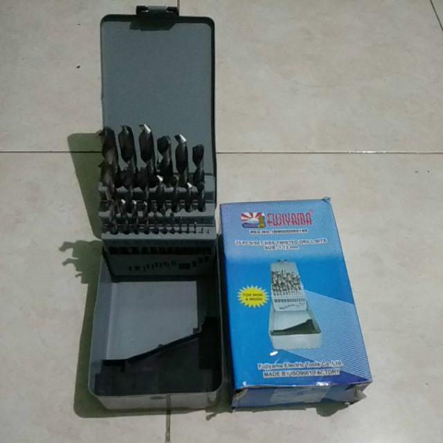 Mata Bor Besi Hss Set 25pcs 25 Pcs Fujiyama
