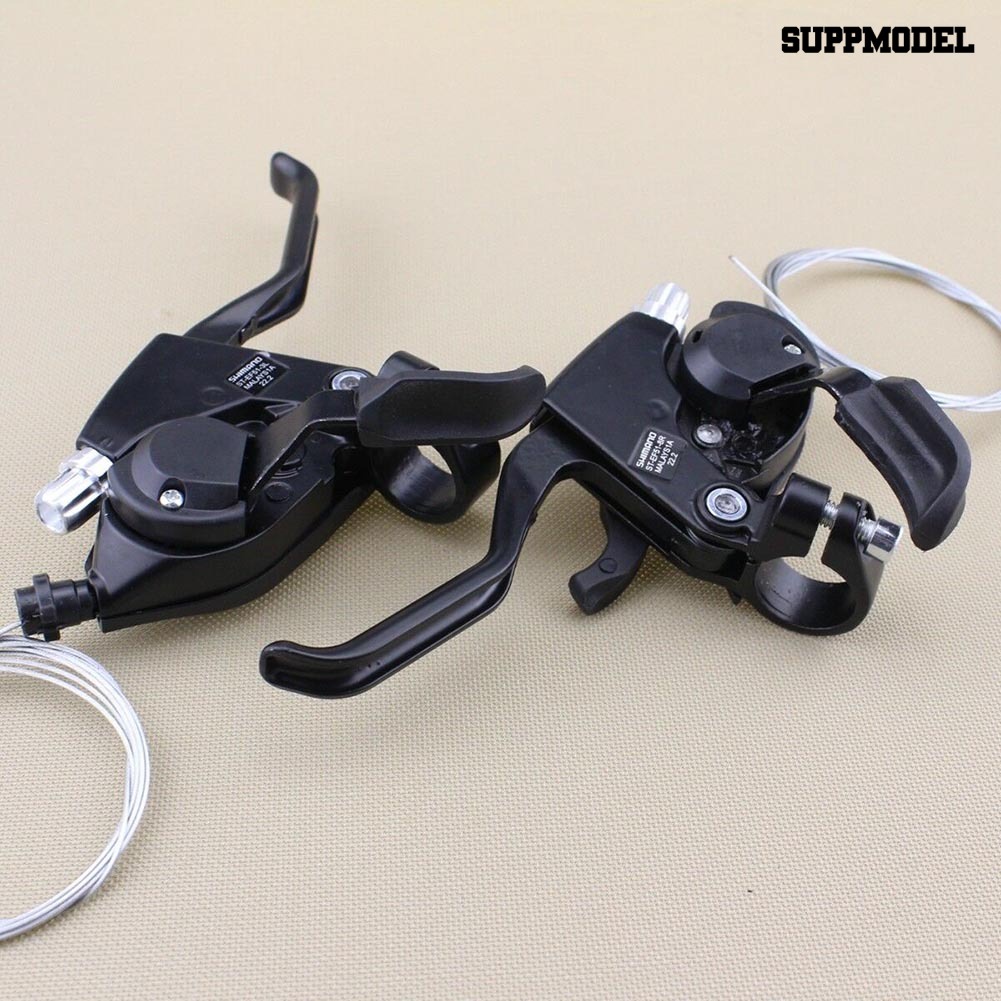 2pcs Tuas Rem Tangan Kiri / Kanan 8 / 24 Kecepatan Untuk Sepeda MTB