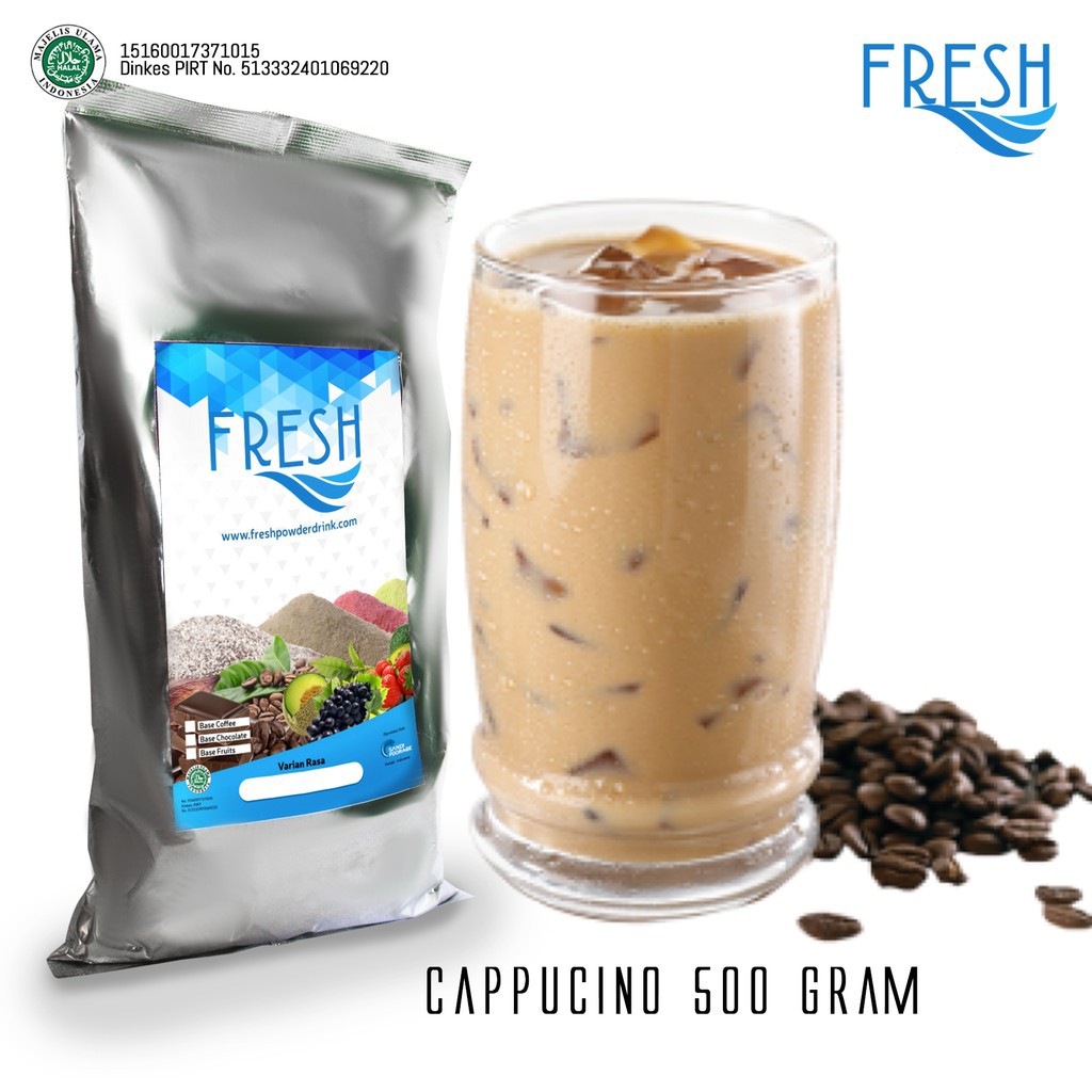 

BUBUK MINUMAN KOPI RASA CAPPUCINO FRESH POWDER DRINK 500 GRAM