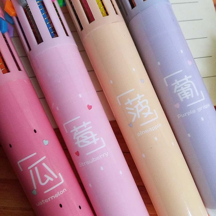 

Buruan Pulpen 10 Warna / Pen Warna-Warni - Fruit Gk017 Terbatas