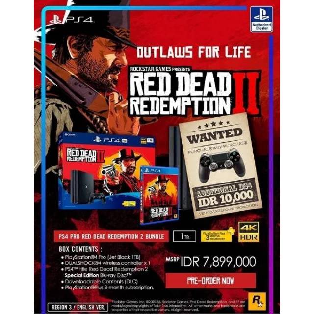 playstation 4 pro red dead redemption