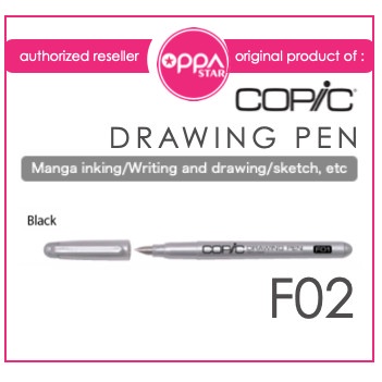 

Pendrawing- Copic Drawing Pen Black F02 Super Fine Original Japan -Drawing-Pen.