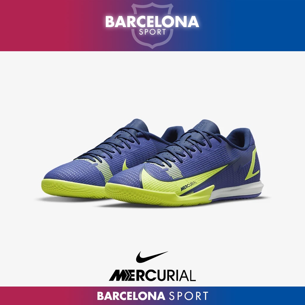 Nike Mercurial Vapor 14 Academy IC Lapis/Volt/Blue Void - Sepatu Futsal