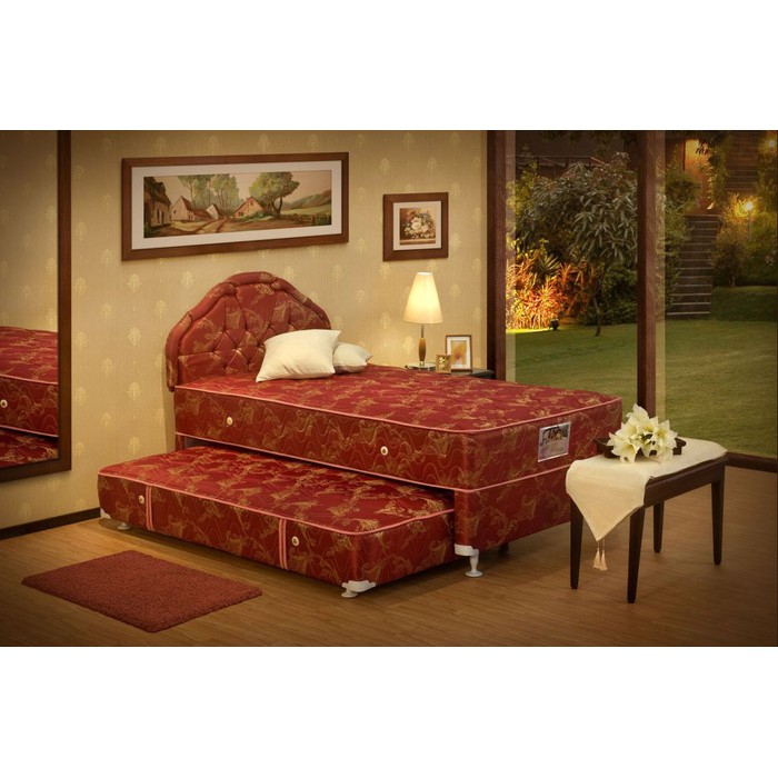 Central Kasur Springbed 2in1 Deluxe Florida 120x200-Full Set 120 x 200