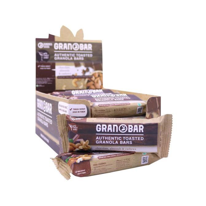 

Sale Granobar Chocolate Almonds Cashews Granola isi 16 bar - isi 16