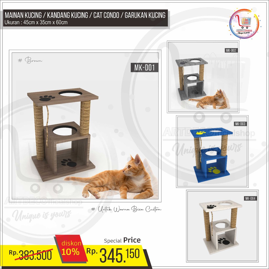 MAINAN KUCING / KANDANG KUCING / CAT CONDO / GARUKAN KUCING