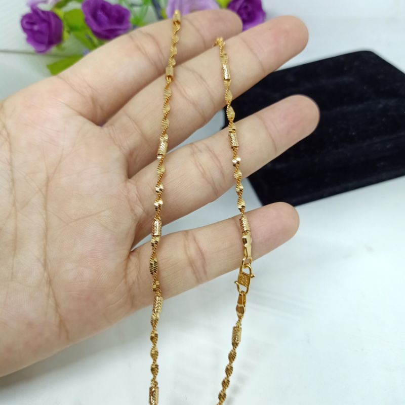 Kalung warna emas 45cm KL0004445