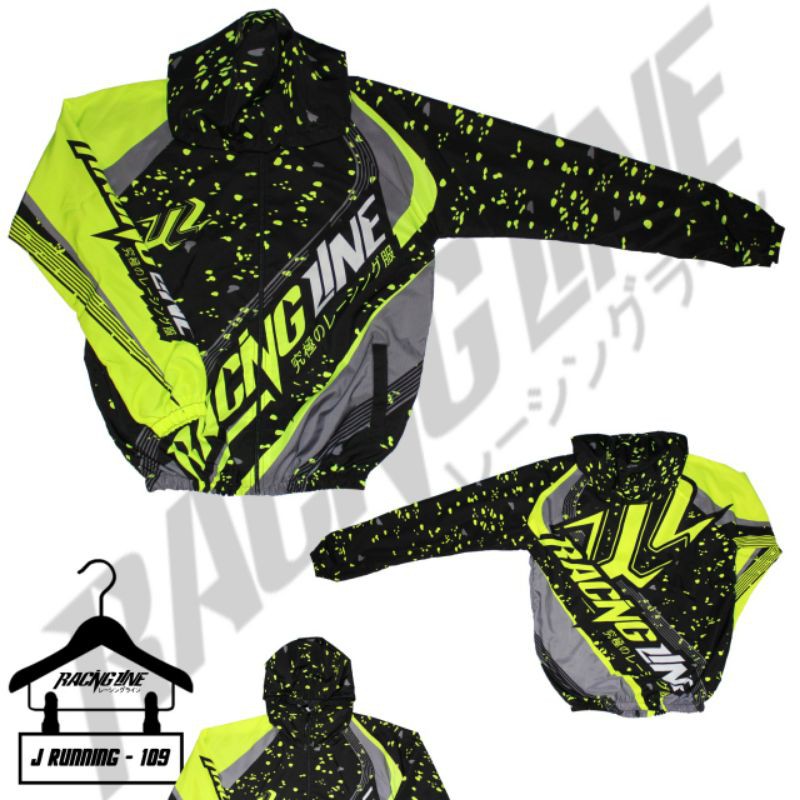 Jaket Racing Line - 109 (Bahan Parasut Tipis) "ORIGINAL"
