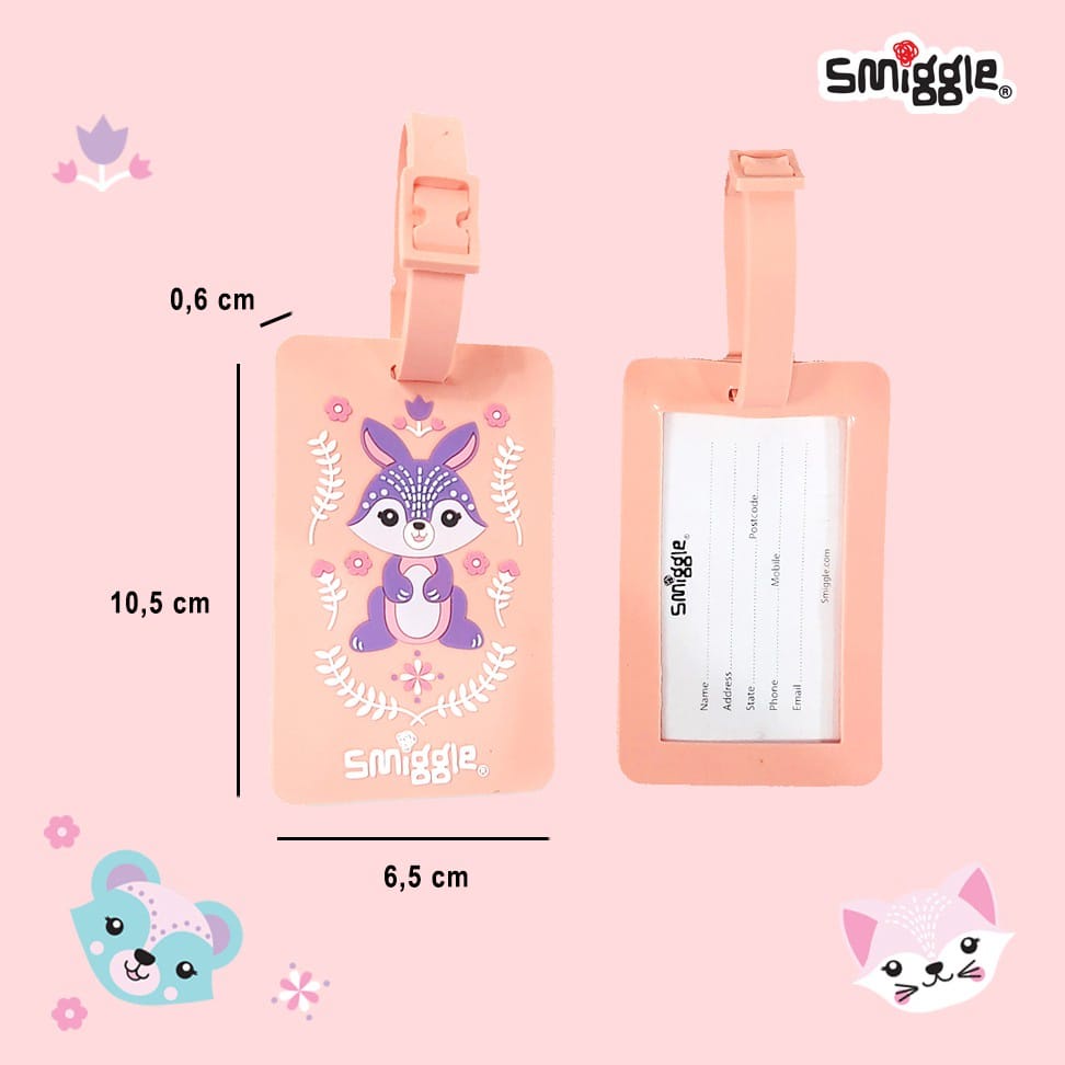 Name tag smiggle/smiggle id card/name tag anak/bag tag anak