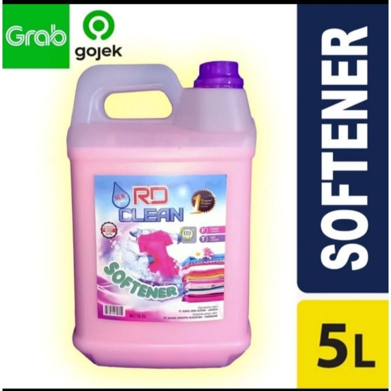 softener,pelembut,pewangi pakaian kemasan 5 lt merk RD CLEAN