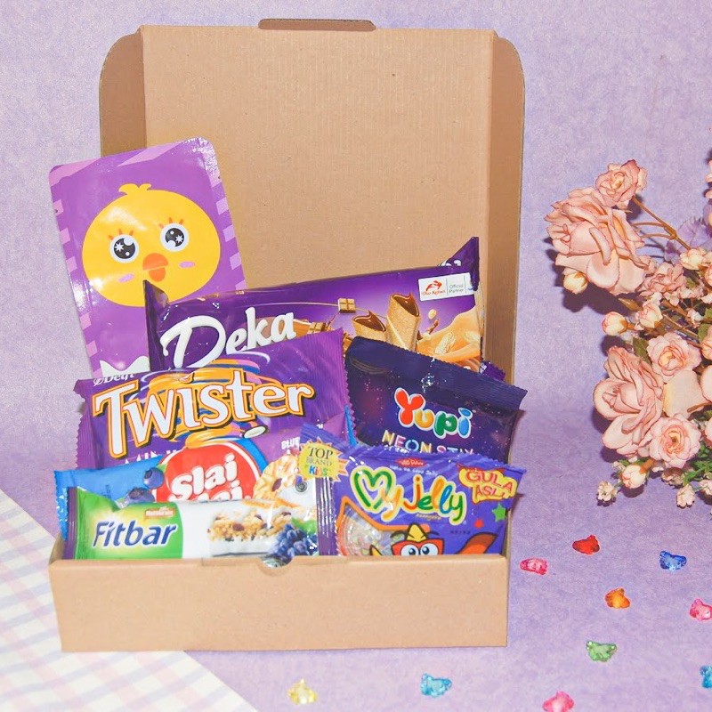 

Snack Box Ungu / Hampers Gift Package Purple - AYITA