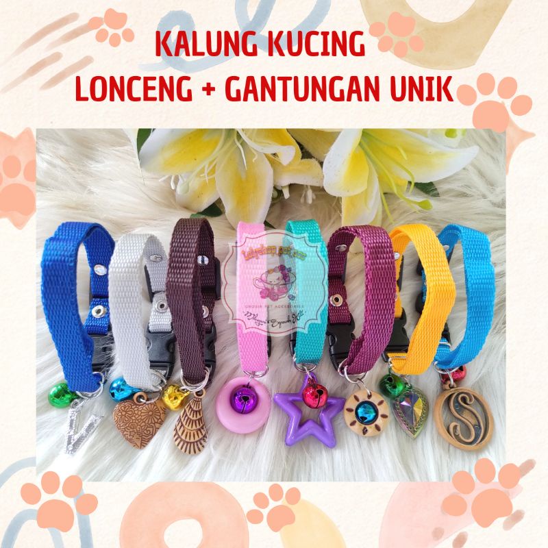 KALUNG KUCING LONCENG + GANTUNGAN UNIK