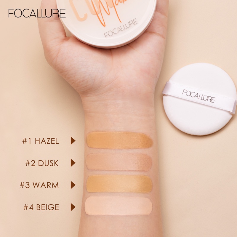 ☘️Miss.Arum☘️ FA162 FOCALLURE CoverMax LongLasting Cushion Foundation ORIGINAL