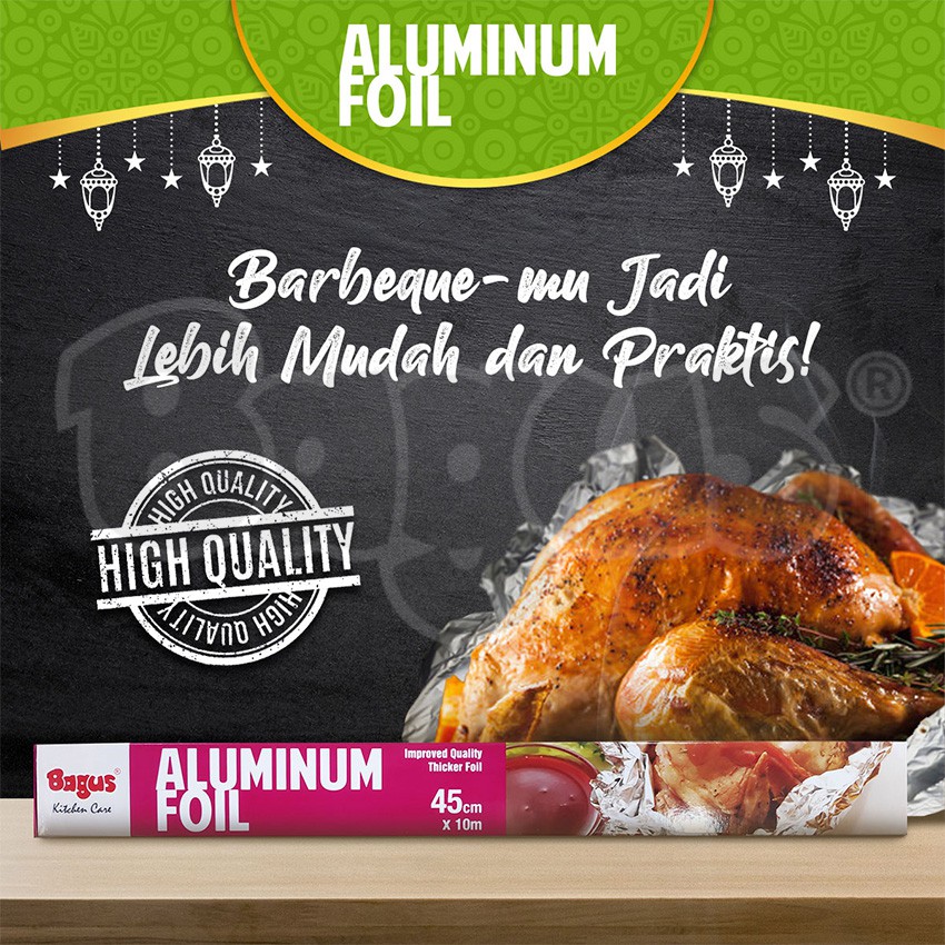 Bagus Aluminium Foil Box - 45 cm x 10 m W-21425