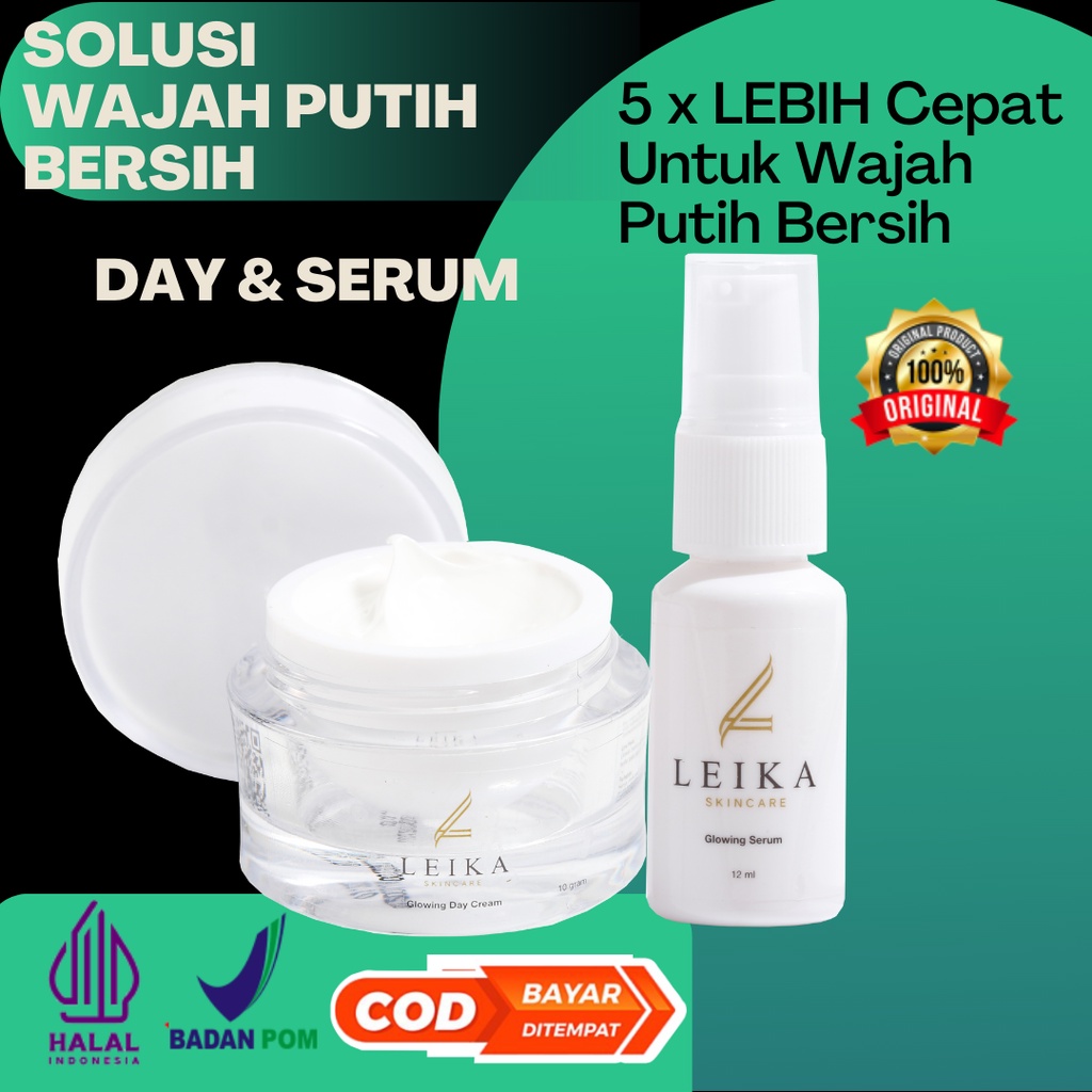PAKET 2 IN 1 Cream Pemutih Wajah Krim Pemutih Wajah BPOM Serum Pemutih Wajah Paket Pemutih Wajah Cre
