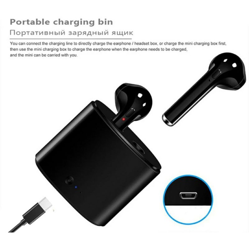 Headset Bluetooth I7s