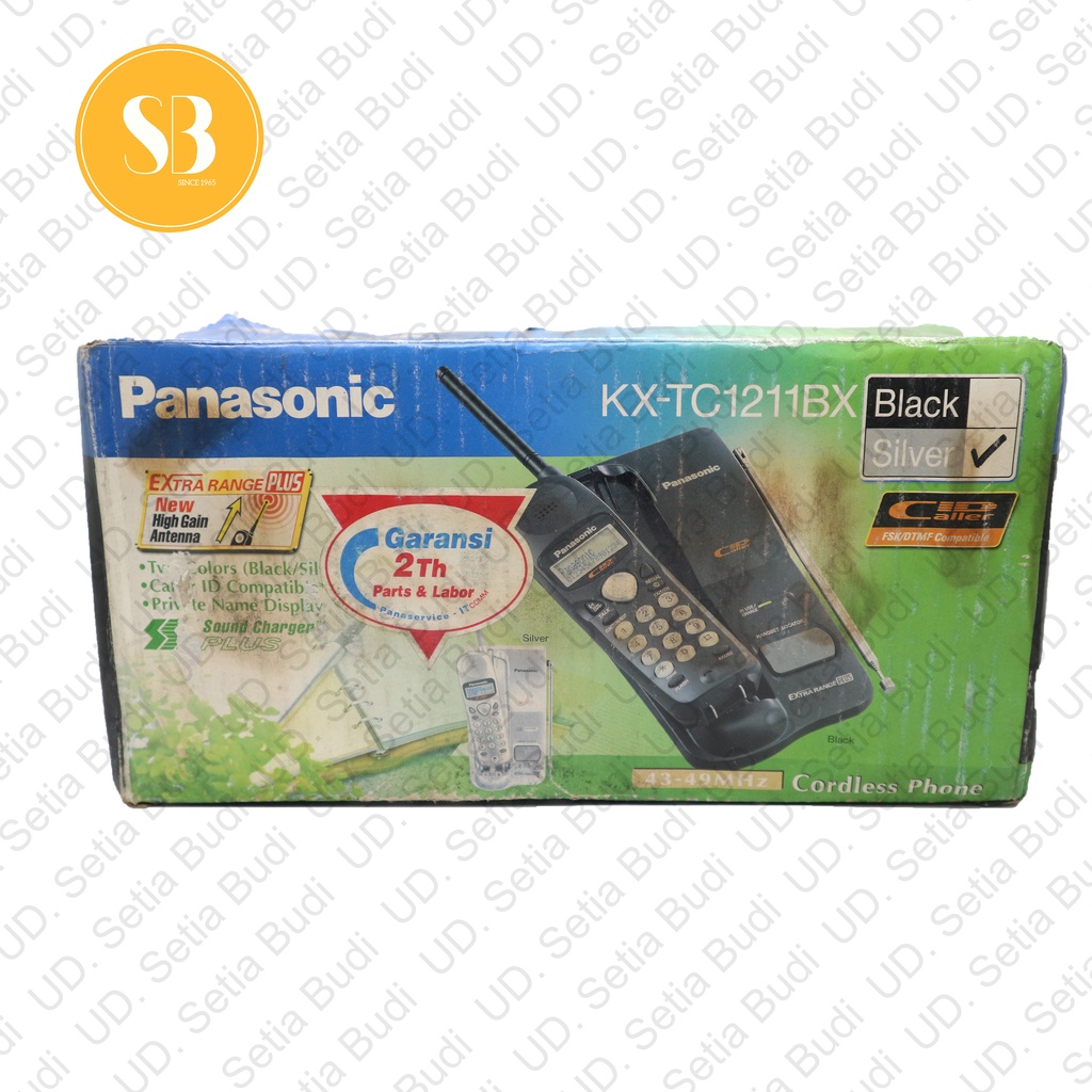 Telepon Wireless Cordless Panasonic KX-TC1211BX TC 1211 BX Baru