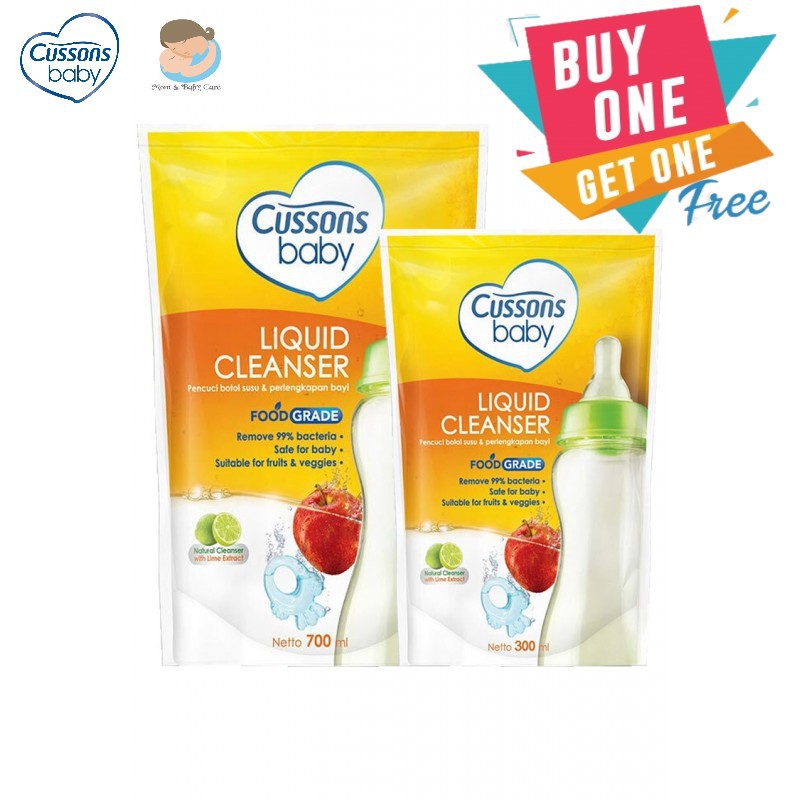 Cussons Baby Liquid Cleanser 700+300 Beli 1 Gratis 1 / Sabun Cuci Botol