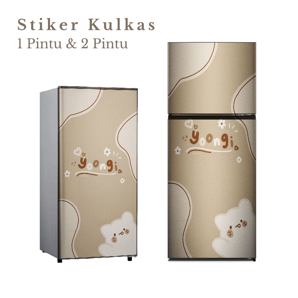 Stiker Kulkas 1 Pintu dan 2 Pintu motif BTS-7 - FM