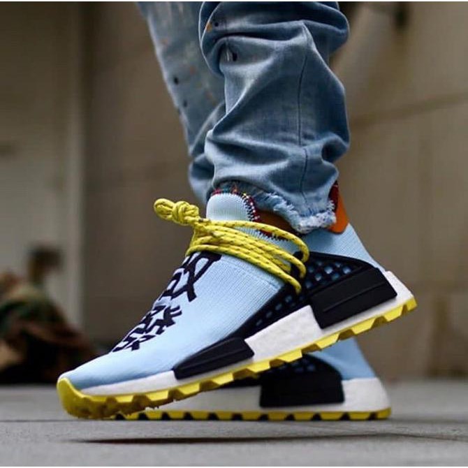 pharrell williams x adidas nmd hu inspiration clear sky