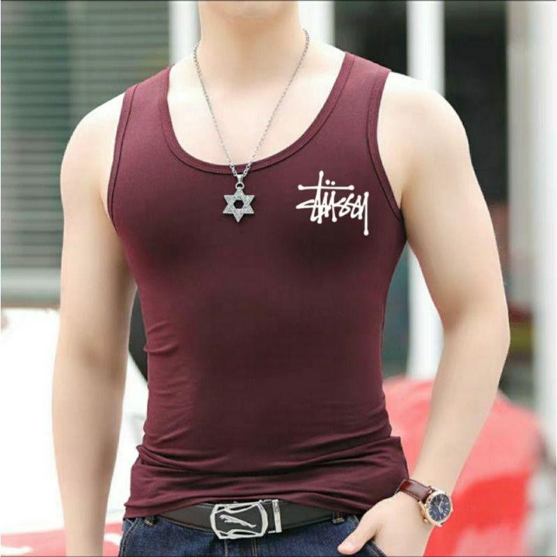 COD - ARPIOS SHOP - Singlet TUSS - Kaos Dalam Pria / Singlet Pria Model Terbaru