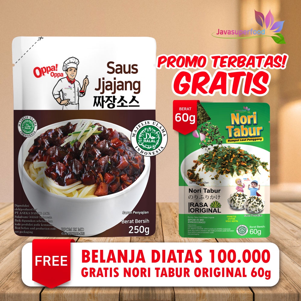 

(LIVE) Saus Jjajang Halal Pasta Kedelai Hitam 250g Saus jjajangmyeon Oppa!Oppa