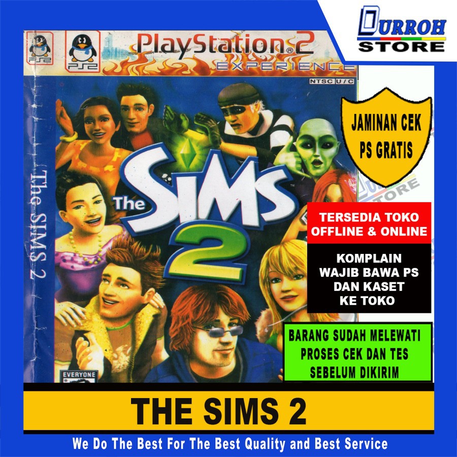 KASET DVD GAME PS2 / PLAYSTATION 2 THE SIMS 2