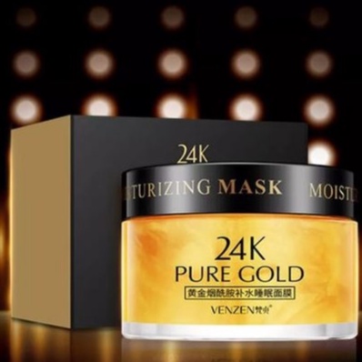 VEZE 24K Real Gold Luxury Effect Hydrating Sleep Mask