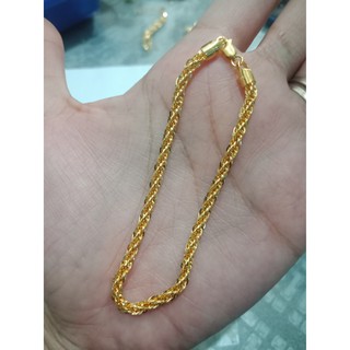  Gelang  tangan tali emas  asli kadar 700 70 22 model 