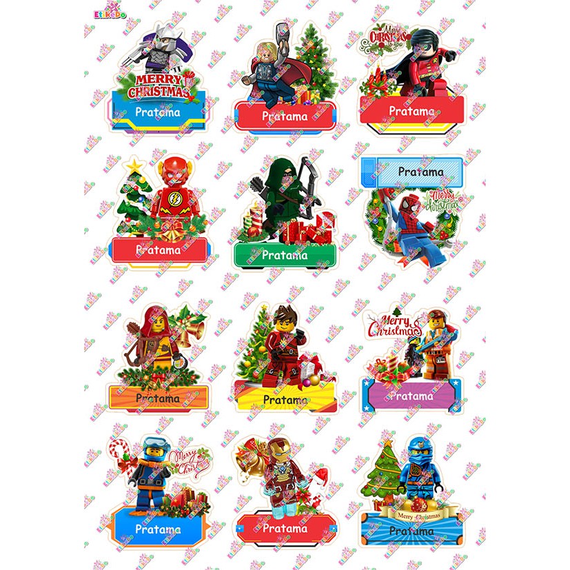 

LABEL NAMA LEGO 48 STIKER - ANTI AIR/ROBEK/LUNTUR -4 Nama LG5L4