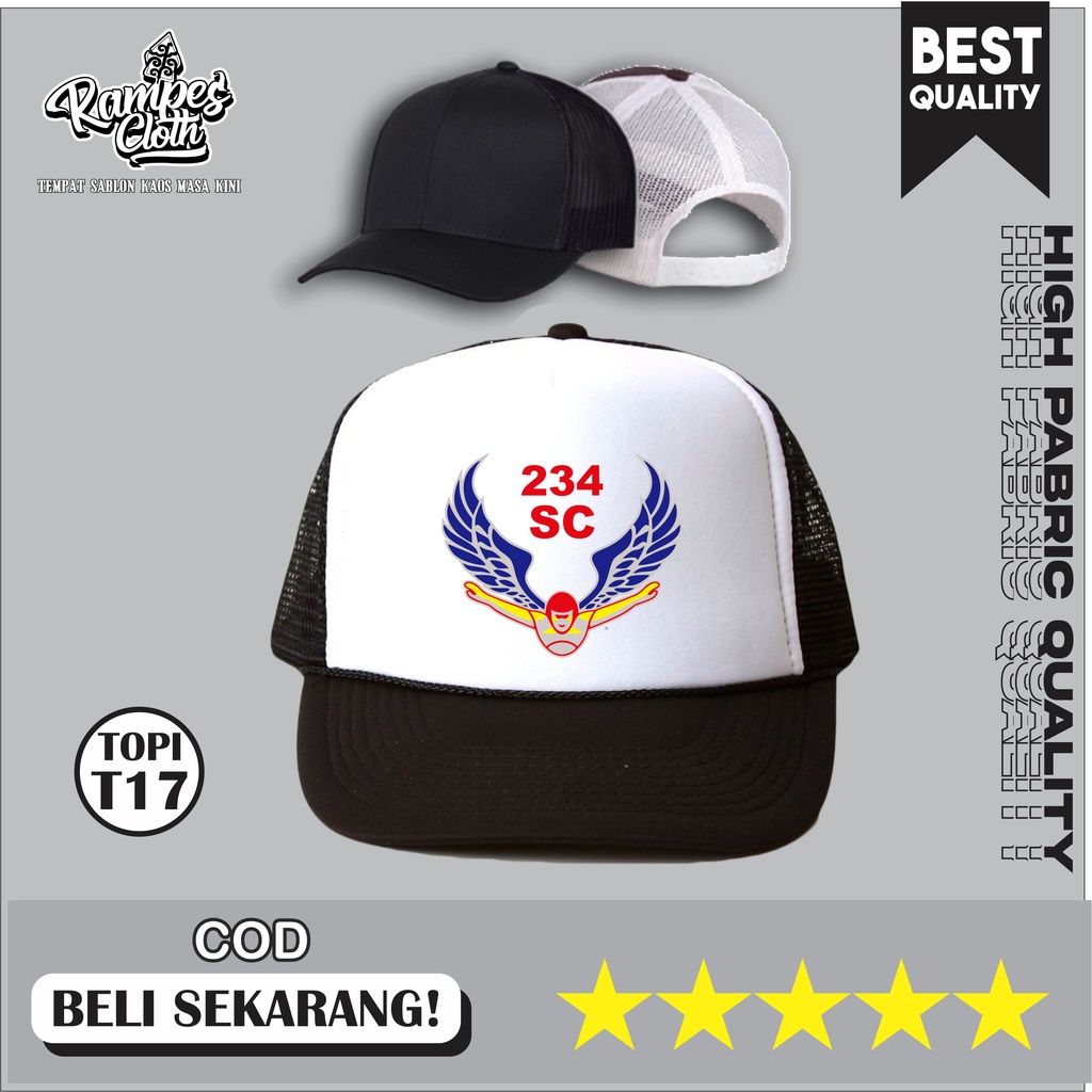 TOPI TRUCKER PRIA DESAIN SC234 - TOPI JARING DISTRO KUALITAS PREMIUM T17