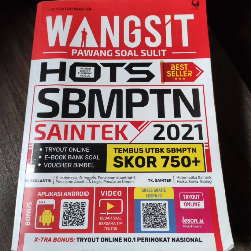 WANGSIT (Pawang Soal Sulit) HOTS SBMPTN Saintek 2021 Preloved