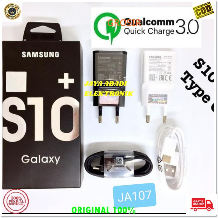 J107 SAMSUNG CHARGER TYPE C TIPE C S10 SUPER FAST CHARGING ADAPTOR TRAVEL ADAPTER ANDROIT CHARGE J107  charger s10 note 10 ten kabel data usb tipe c type adaptive super fast charging adaptor travel adapter androit cas casan quick charge quallcomm