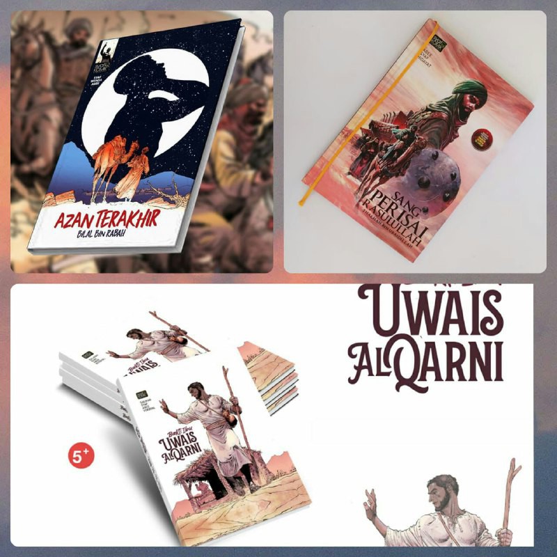 komik Adzan Terakhir bilal Thalhah Bin Ubaidillah Sang Perisai Rasulullah Bakti Ibu Uwais AL Qarni