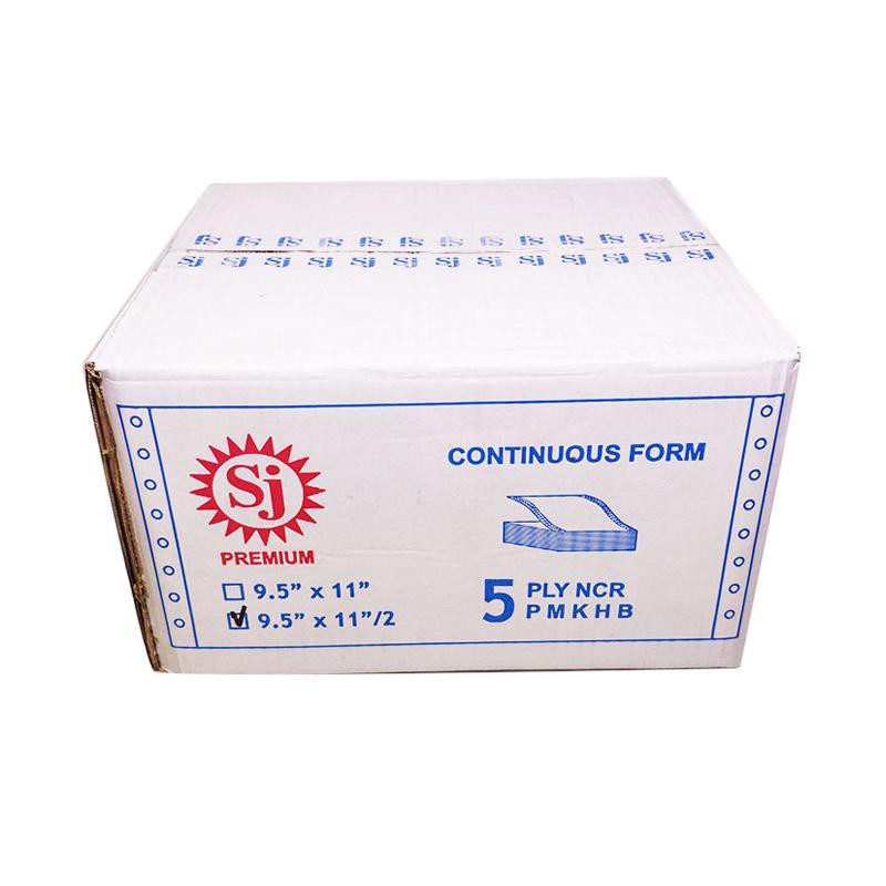 

[ DUS ] Kertas Komputer Continuous Form 5 Ply 9,5 x 11 Bagi 2 - Sinar Jaya SJ Premium MURAH!